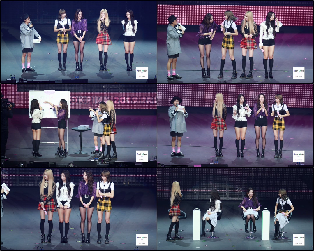 #블랙핑크(BLACK PINK) 게임 맞추기 + 토크 모음 #직캠 190921 락뮤직