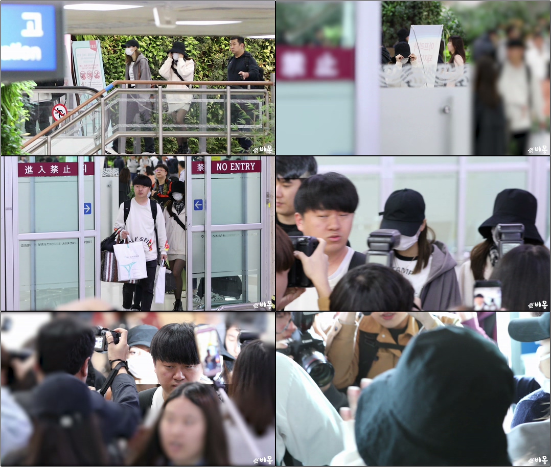 191019 #블랙핑크(#BLACKPINK) #리사(#Lisa) #지수(#Jisoo) 입국 Arrival [김포공항] #직캠