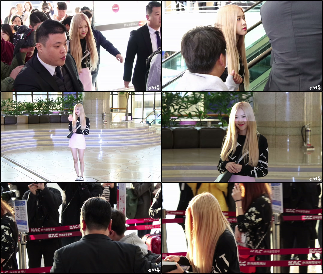 191107 #블랙핑크(#BLACKPINK) #로제(#Rosé) 출국 Departure [김포공항] #직캠