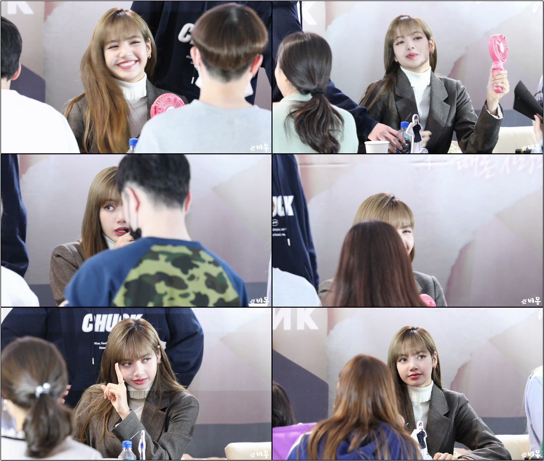 191012 더운 #블랙핑크(#BLACKPINK) #리사(#Lisa) SO HOT [오렌즈팬사인회]