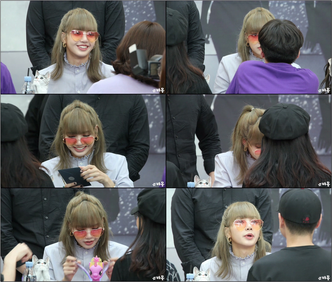 #블랙핑크(#BLACKPINK, #Lisa) 하트 선글라스 쓴 리사 [포토북발매기념팬사인회] #직캠