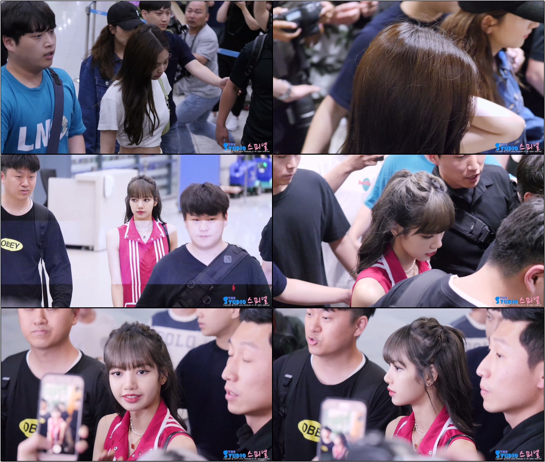 190715 #블랙핑크(#BLACKPINK) 입국 Arrival #직캠 (월드투어 콘서트 종료) @ 인천공항