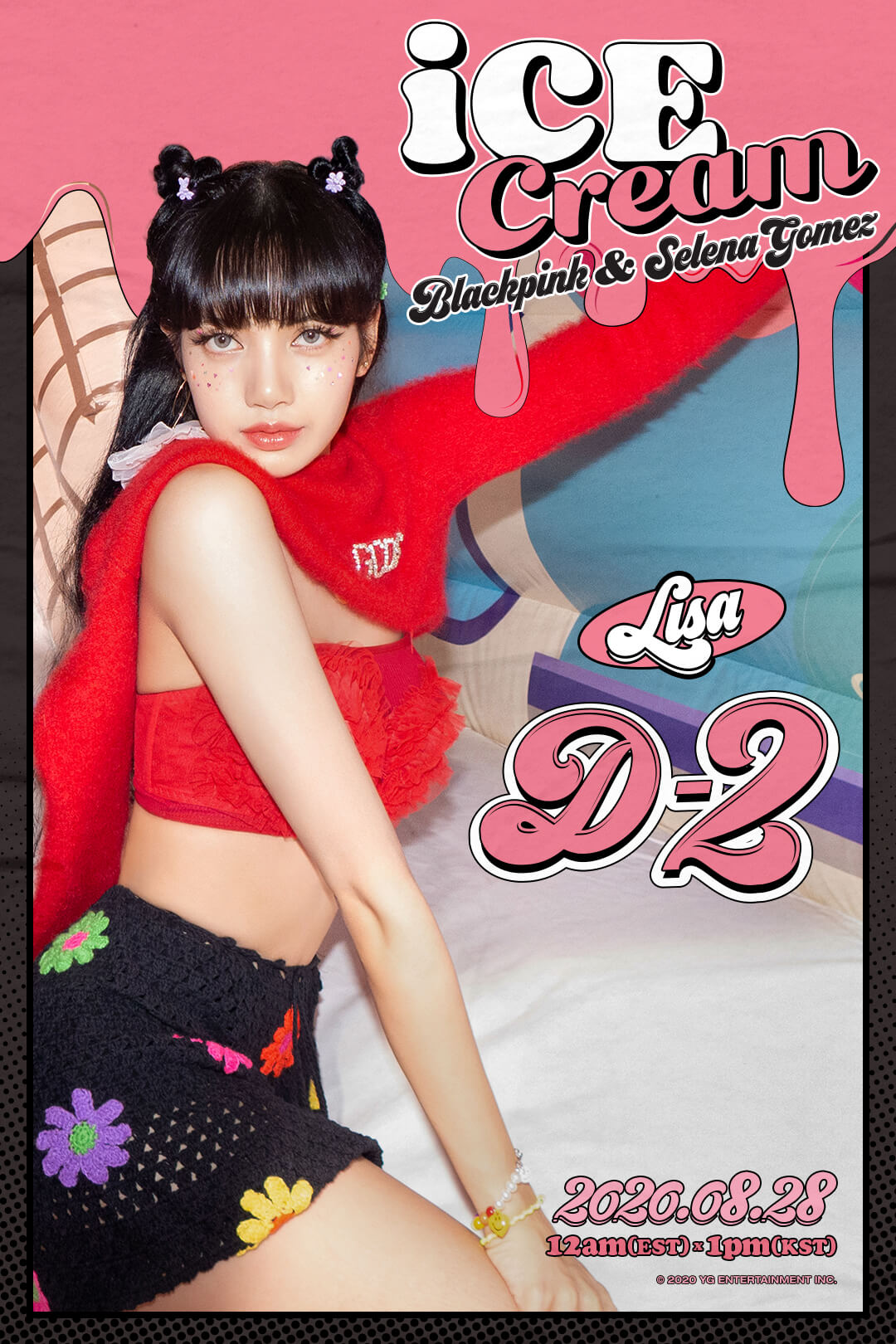 블랙핑크 × 셀레나 고메즈 '아이스크림' D-2 티저포스터 (리사)