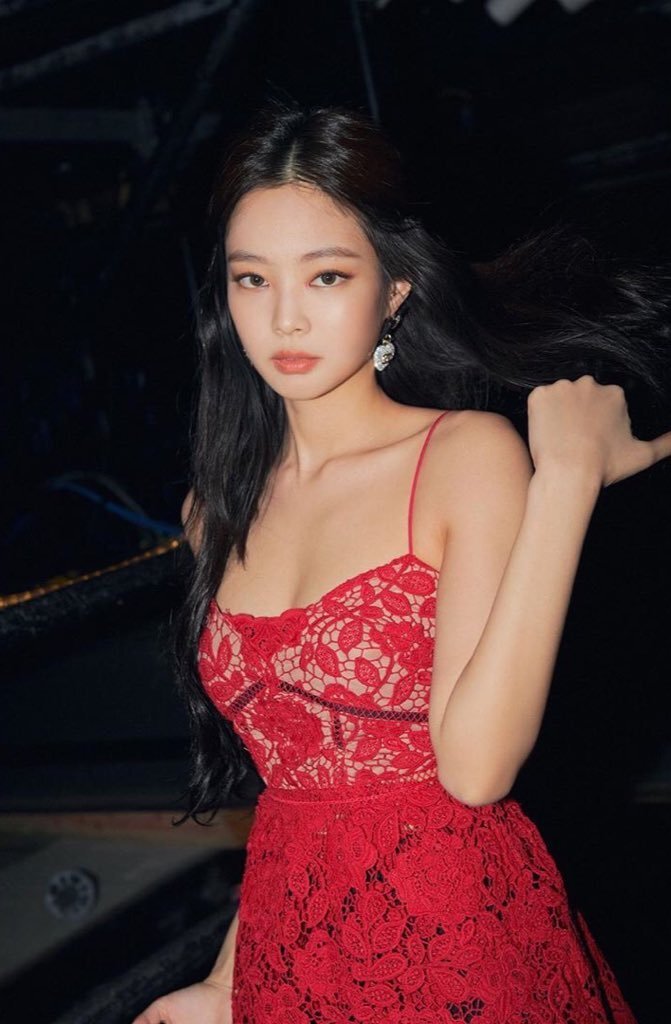 레드..#블랙핑크 #제니