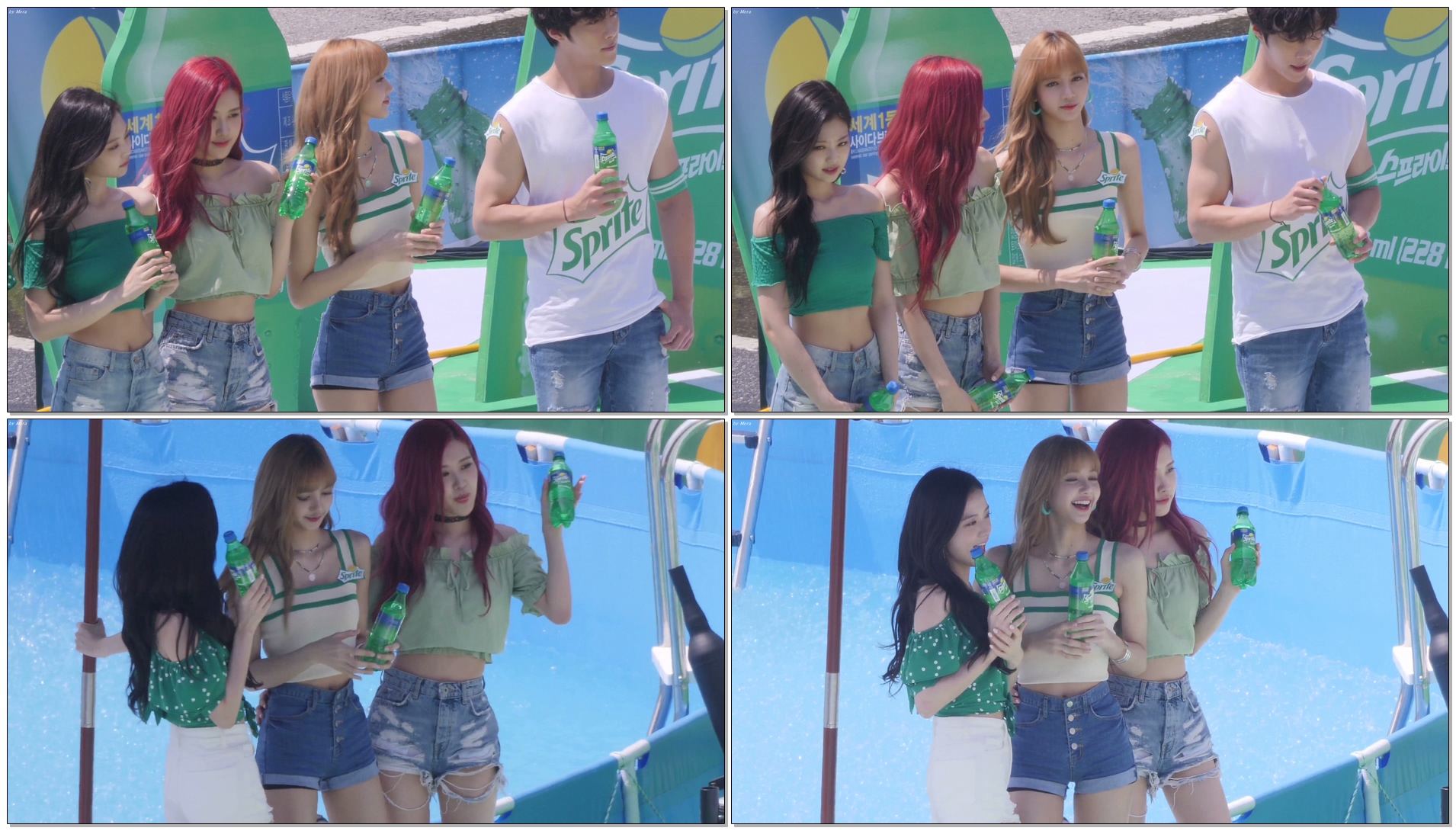 180721 블랙핑크 (BLACKPINK) 스프라이트모델 단체 포토타임 [리사] LISA 4K 직캠 Fancam (워터밤 페스티벌) by Mera