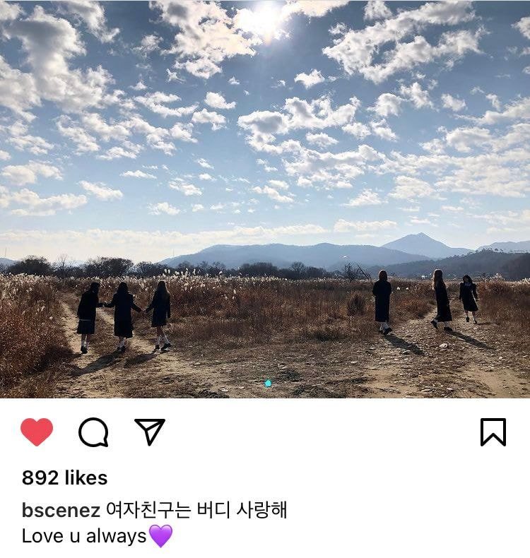 동시에 올라온 여자친구 멤버들 인스타그램