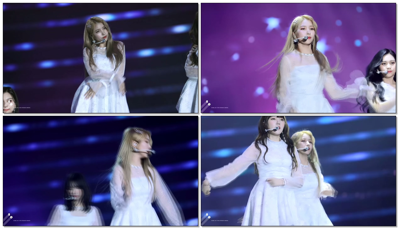 181225 SBS 가요대전 여자친구(GFRIEND) 밤(Time for the moon night) 소원 직캠