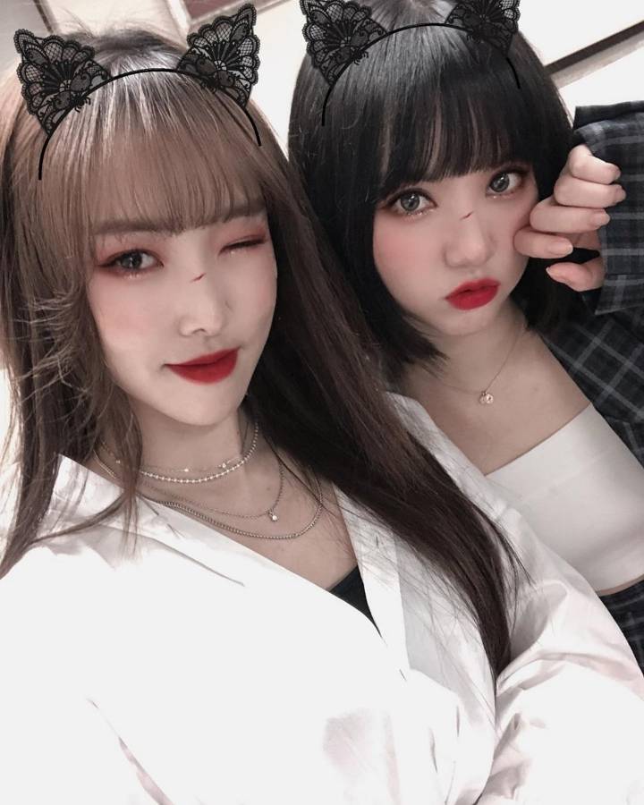 할로윈 분장한 여자친구.insta