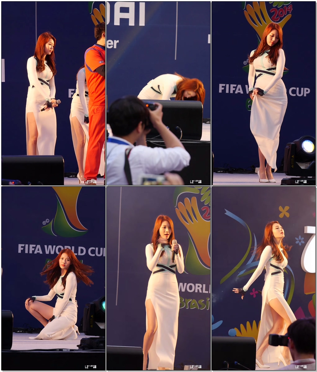 140618 SBS 월드컵응원전 즐겨라 대한민국 걸스데이 유라 Something 직캠