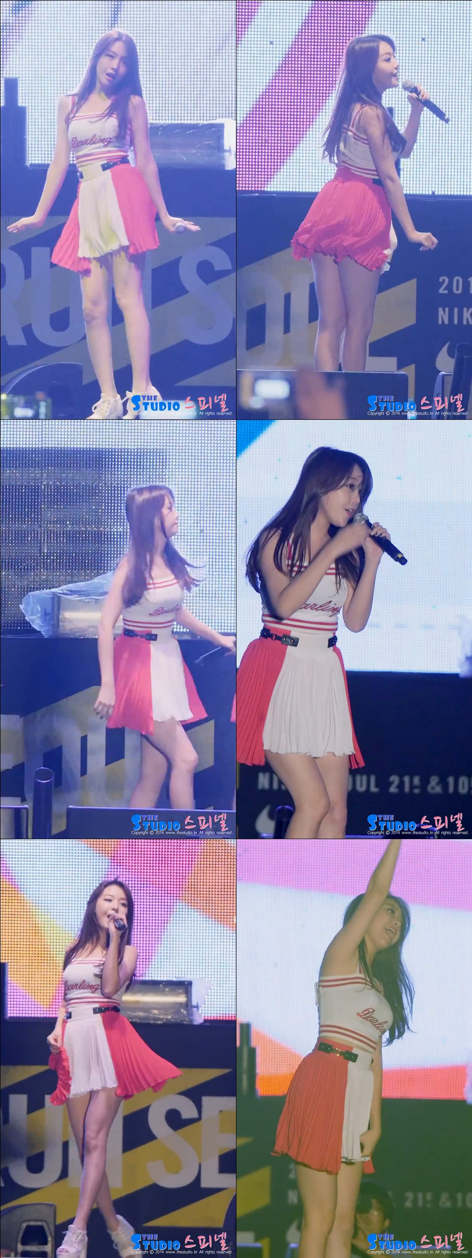 141026 나이키 위 런 서울 걸스데이 민아,유라 직캠 by 스피넬