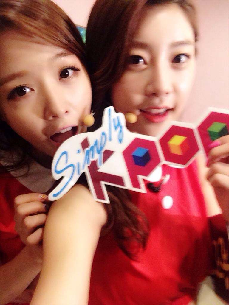 심플리케이팝 트위터 - 걸스데이 민아&소진 ^^