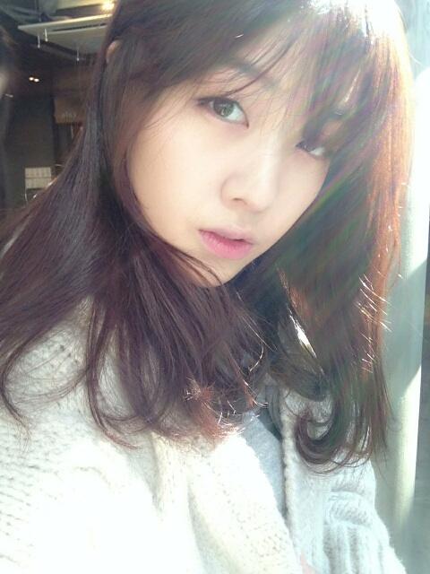 걸스데이 민아 131016 트위터 - 오늘 날씨 추워요... 나두 털옷 입었어요+_+