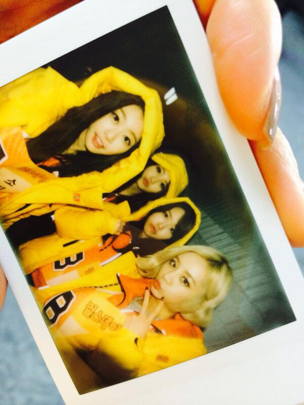걸스데이 소진 140114 트위터- 아육대 컬링 녹화중입니다