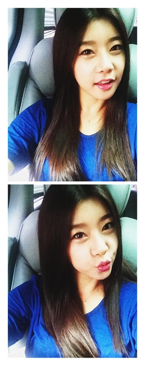 걸스데이 소진 130822 트위터 - 헤헤* 오늘 띵띵부었다* 헤헤*