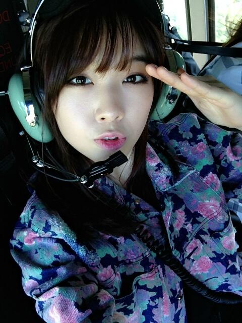 걸스데이 민아 131004 트위터 - 사진이 반대로밖에 안찍혀요!!!