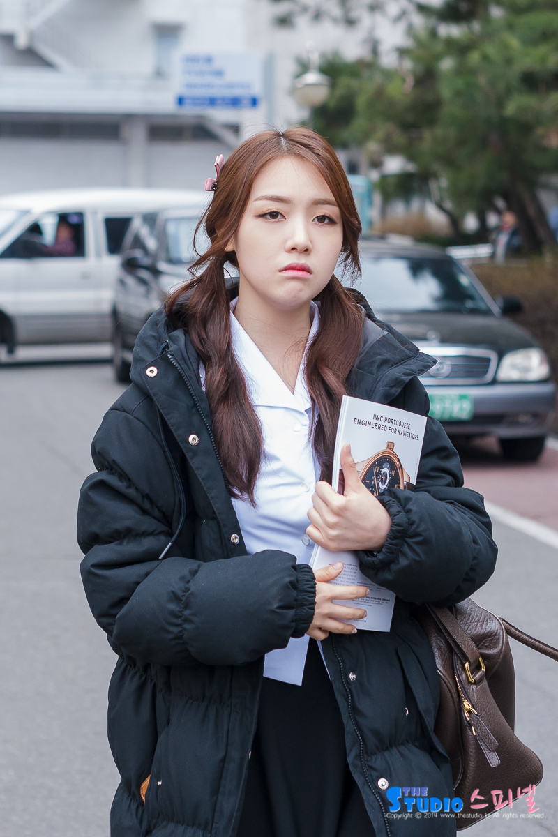 걸스데이 민아 140317 불후의 명곡 출근길 직찍 by 스피넬