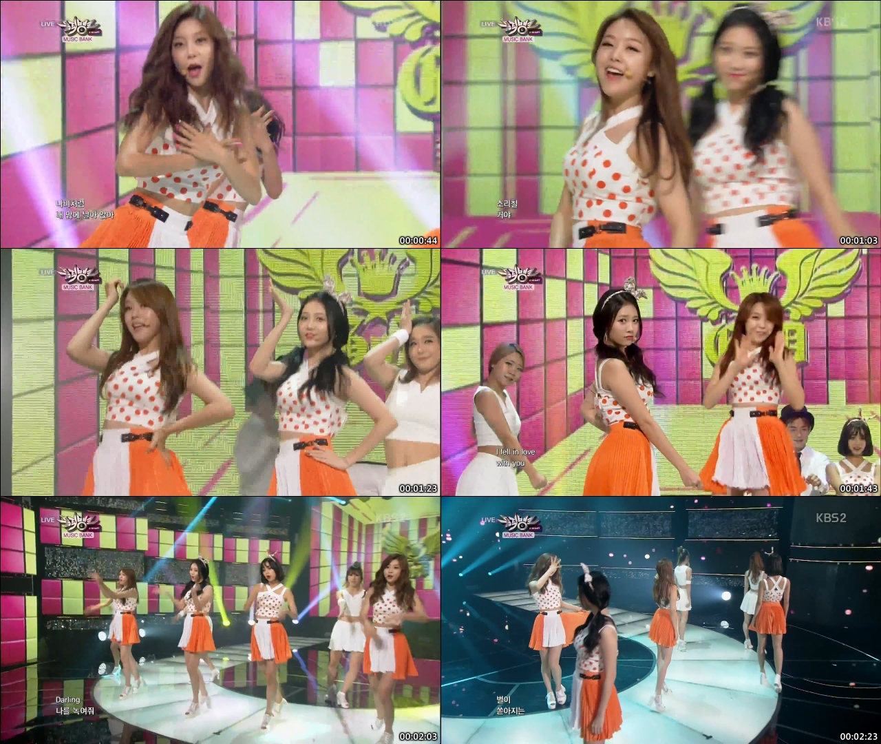 [140801 뮤뱅] 걸스데이(Girl's Day) - Darling
