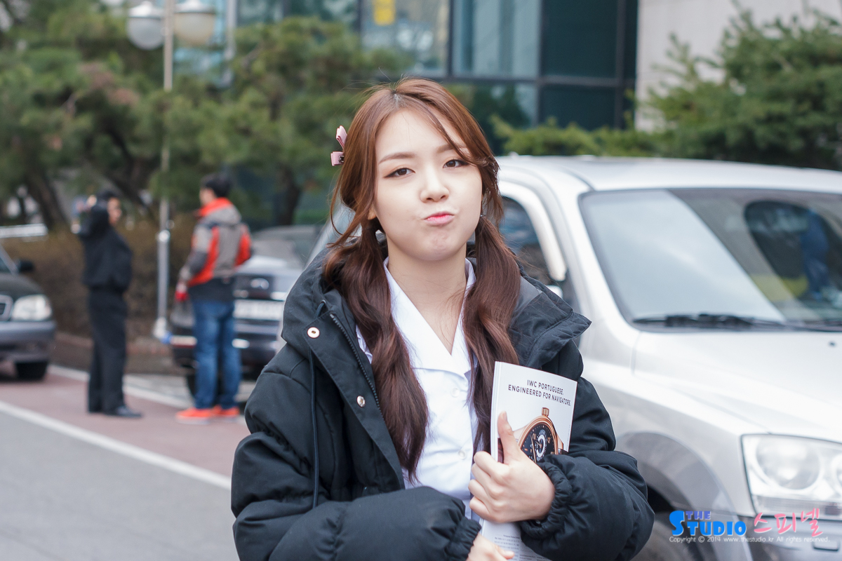 걸스데이 민아 140317 불후의 명곡 출근길 직찍 by 스피넬