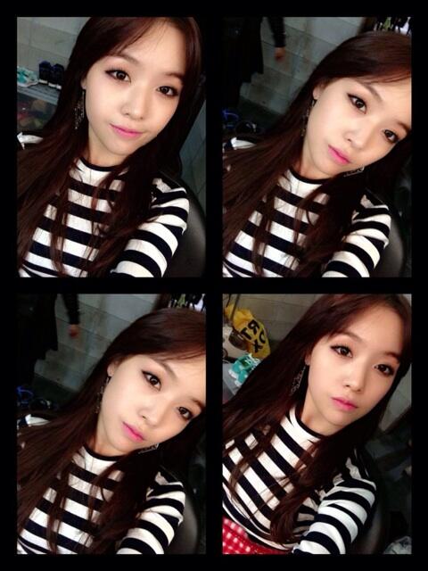 걸스데이 민아 131105 트위터 - 덕이언니 사진 고마워용