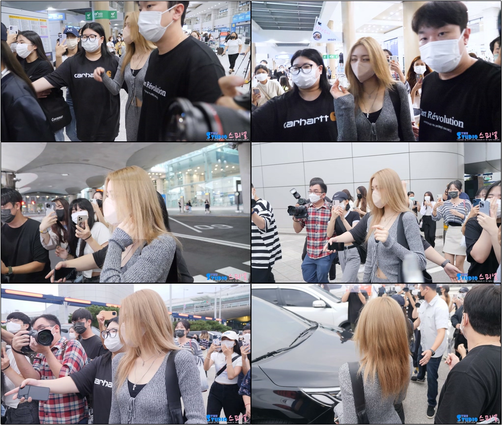 있지 유나 입국 직캠 (ITZY YUNA) @ 인천공항｜220822