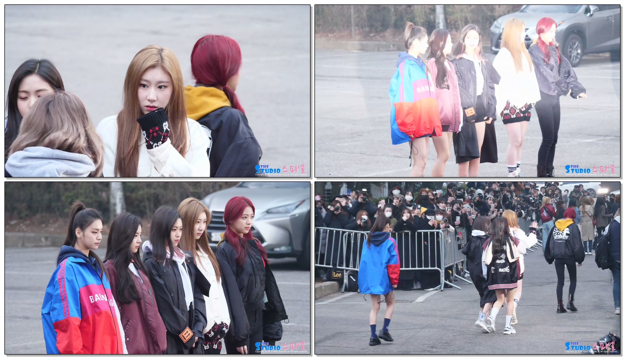 190301 ITZY 있지 3주차 뮤직뱅크 출근길 4K 직캠 (예지,리아,류진,채령,유나) ITZY fancam by Spinel