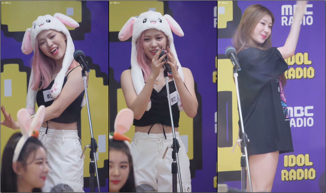 190821 #아이즈원 비올레타 추는 #있지 (#ITZY) [#채령,#류진] #CHAERYEONG ,#RYUJIN #직캠 #Fancam (아이돌 라디오)