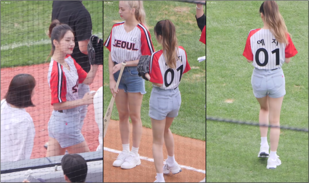 190908 #있지 (#ITZY) 시구 Pitch the First Ball [#예지] #YEJI #직캠 #Fancam (잠실야구장)