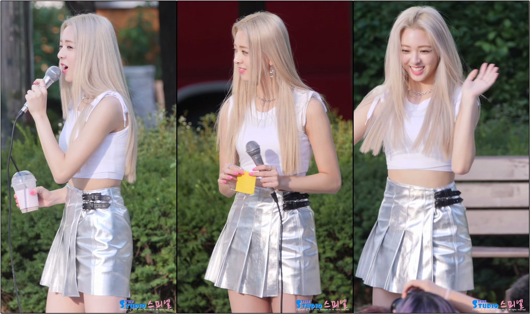 190831 ITZY 있지 유나 YUNA 질문타임 직캠 @ 음악중심 미니팬미팅