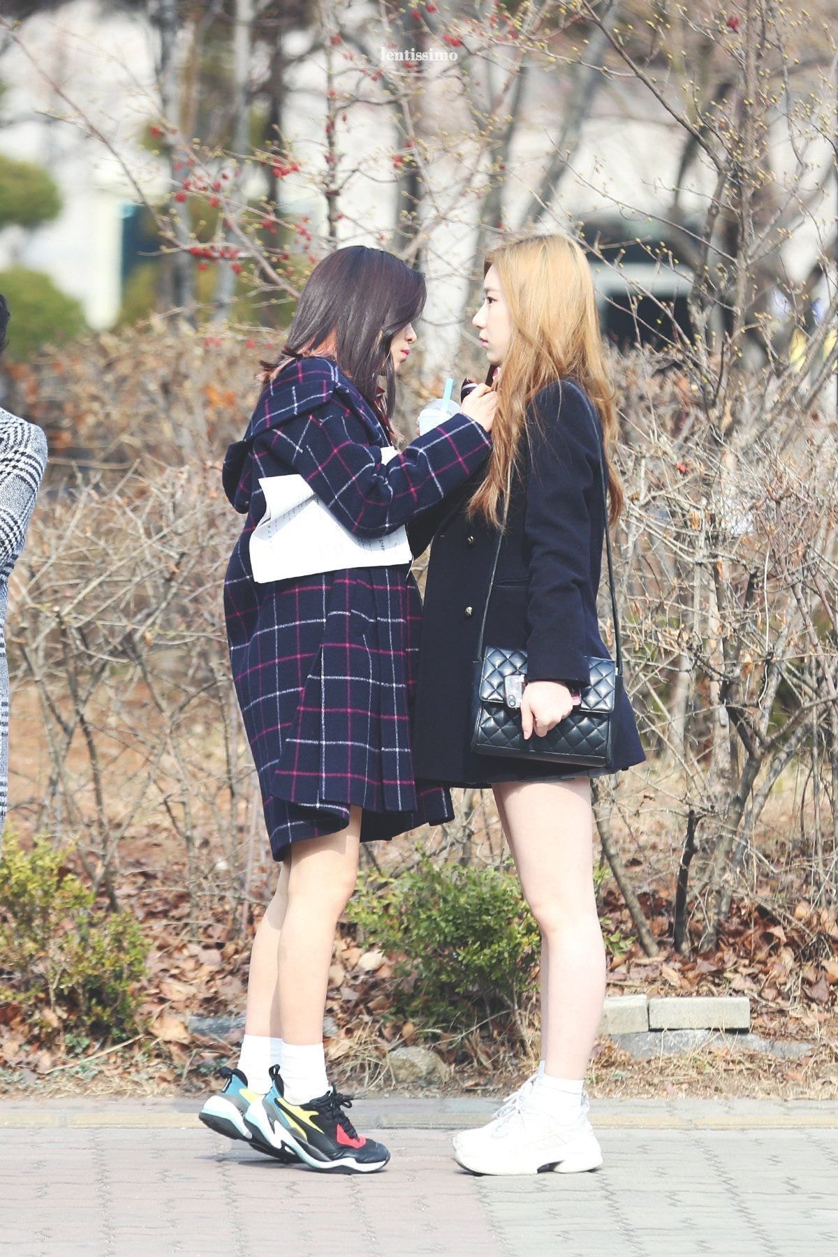 있지 한림 고3멤 01년생 류진 채령 졸업사진 찍는날