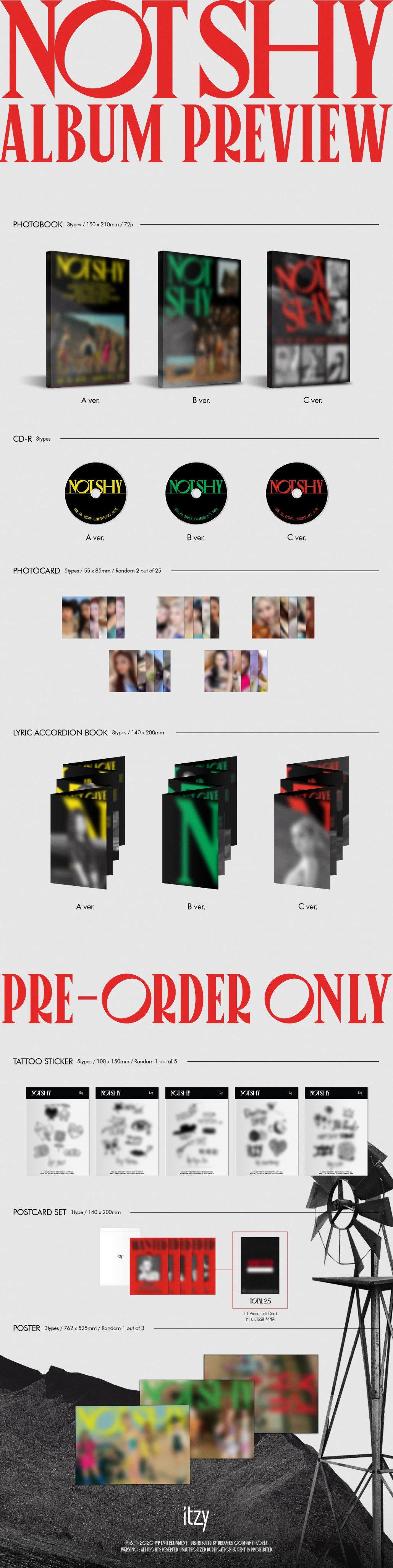 있지(ITZY) 'Not Shy' 앨범 프리뷰