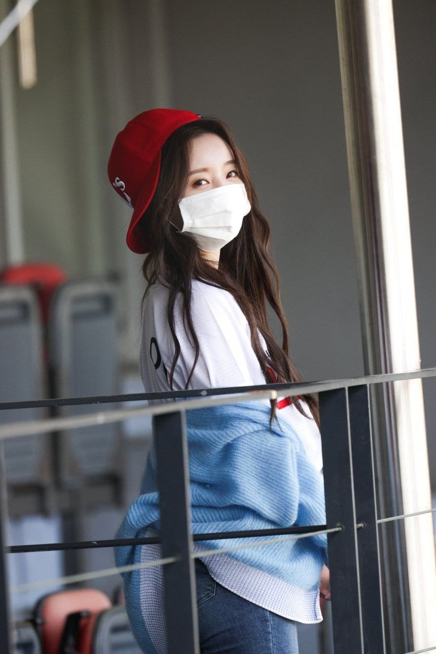 오늘 첫 시구한 러블리즈 케이