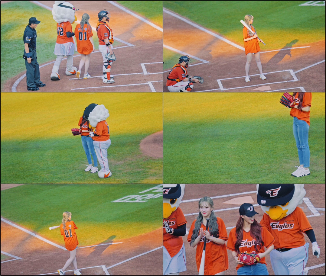 #미주 시구, #지애 시타 #러블리즈(#Lovelyz)[한화 승리 기원 ] @190706 #Fancam/#직캠