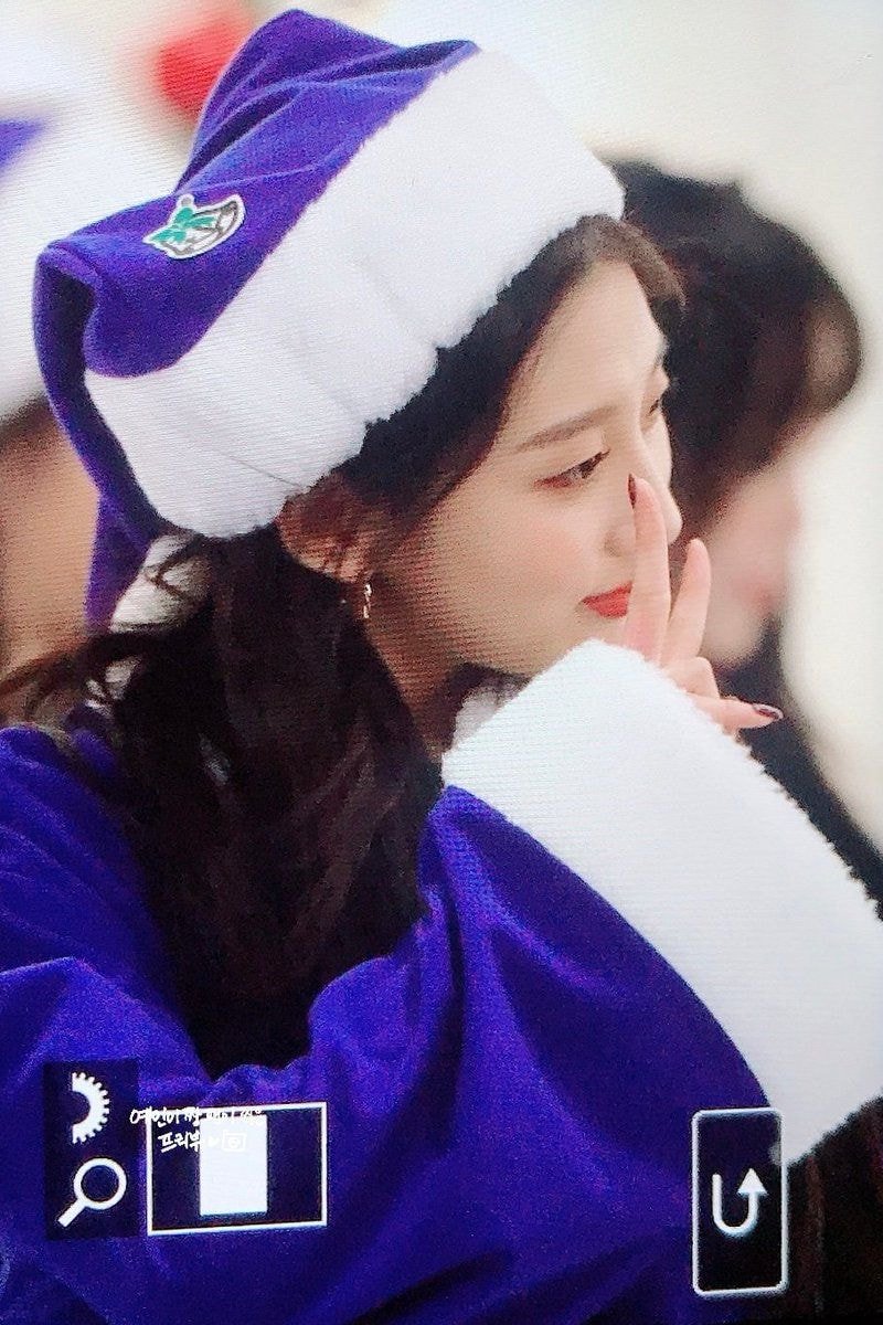 #러블리즈 파란산타 막내 정예인