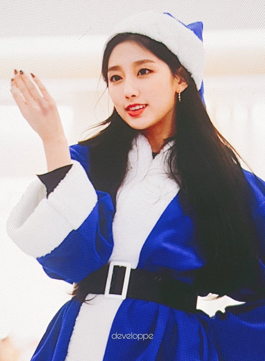 #러블리즈 파란산타 막내 정예인