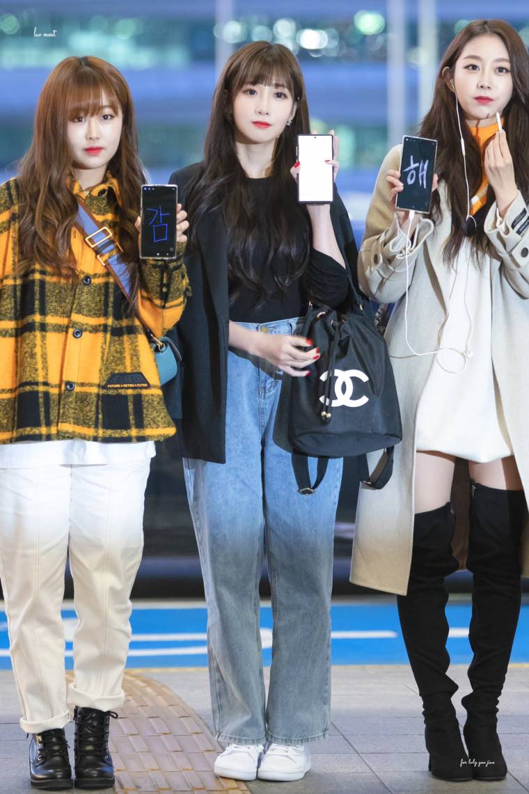 출국하는...러블리즈 유지애(ft.수정,지수)