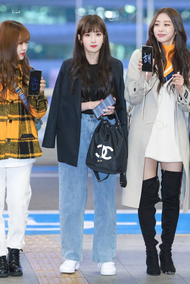 출국하는...러블리즈 유지애(ft.수정,지수)