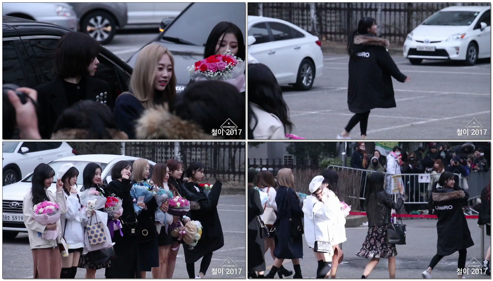 171215 러블리즈 (LOVELYZ) 전체 출근길 BY 철이 147Company - kbs 뮤직뱅크 신관공개홀(직캠/fancam)