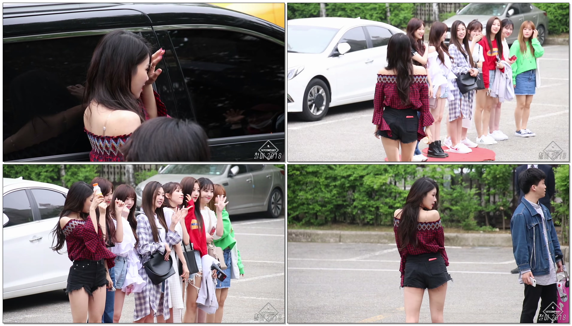 180511 러블리즈 (LOVELYZ) 전체 출근길 BY 철이 147Company - kbs 뮤직뱅크 신관공개홀(직캠/fancam
