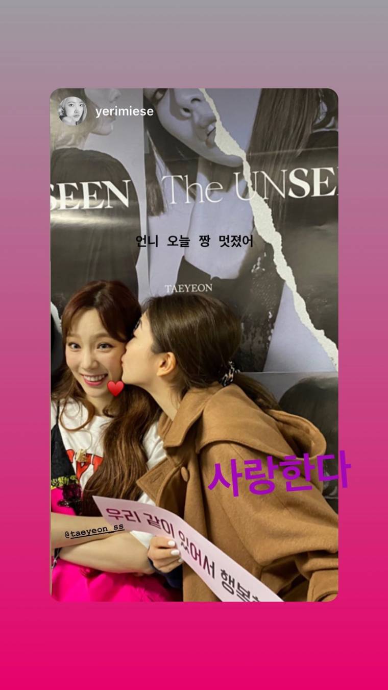 #태연 콘서트간 #레드벨벳 예리