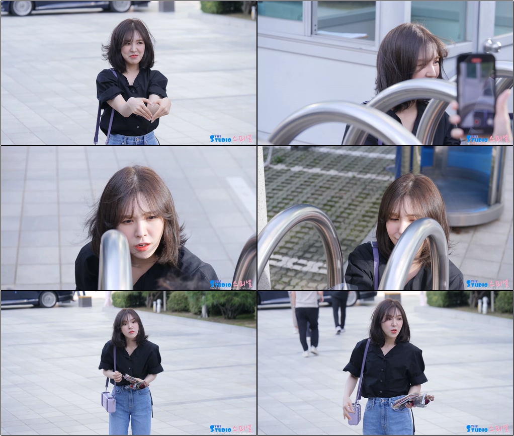 SM콘에 혼자 검정색 입은 레드벨벳 웬디 직캠 @ 220823 영스트리트 출근길
