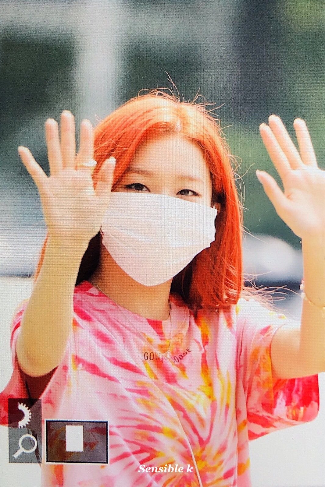 빨간색으로 염색한 #레드벨벳 슬기
