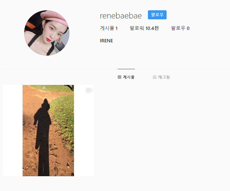 개인 인스타그램 만든 #레드벨벳 #아이린.insta