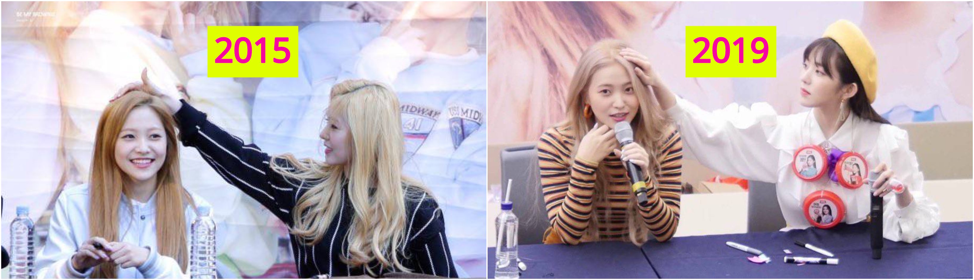 레드벨벳 아이린 & 예리 4년전과 현재.jpg