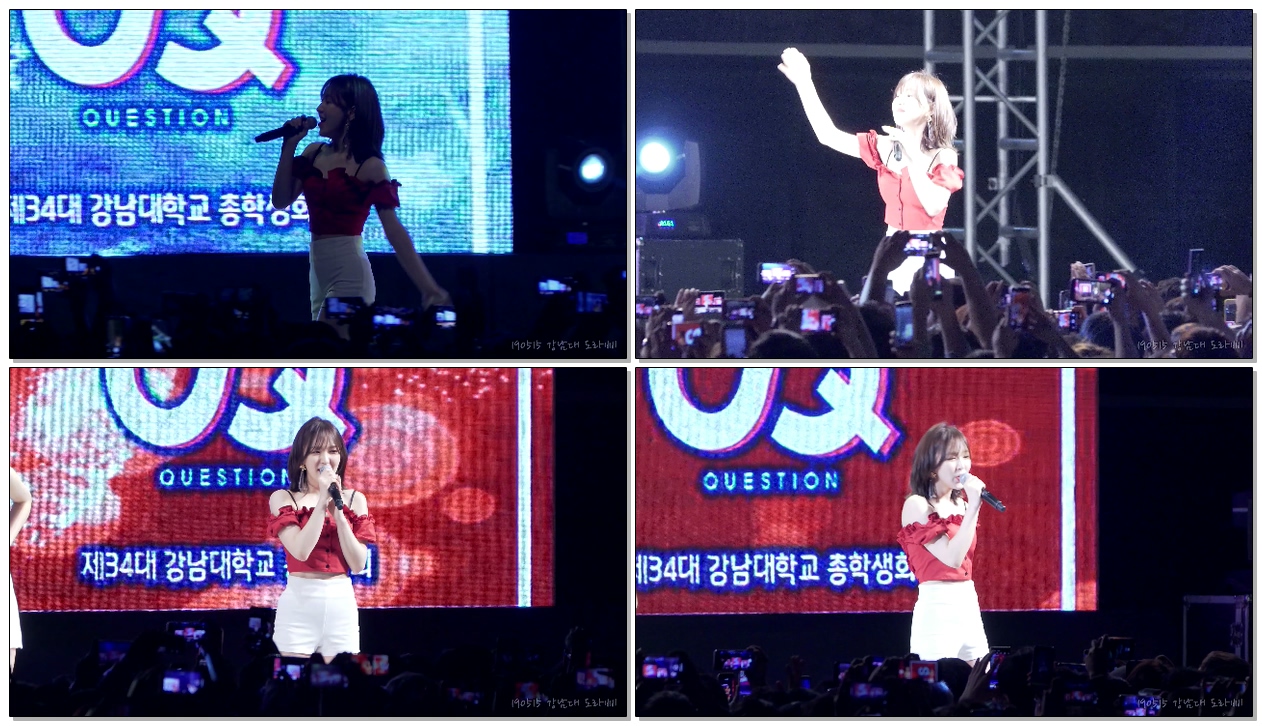 190515 #레드벨벳 (#RedVelvet) #웬디 '한 여름의 크리스마스 (With You)' 라이브 직캠 @ 강남대 축제