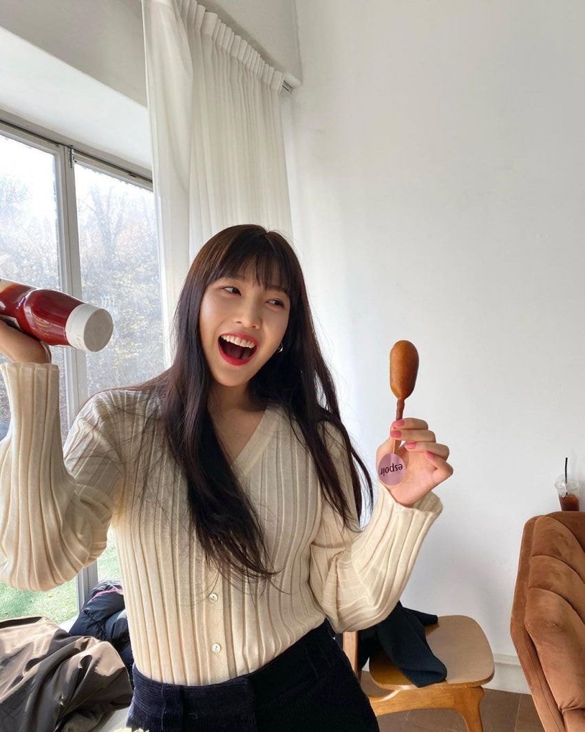 에스쁘아 광고 촬영중인 #레드벨벳 조이