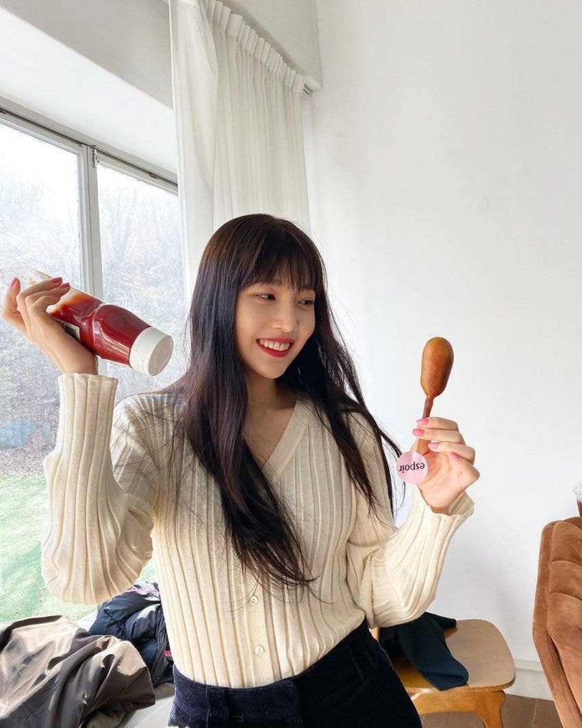 에스쁘아 광고 촬영중인 #레드벨벳 조이