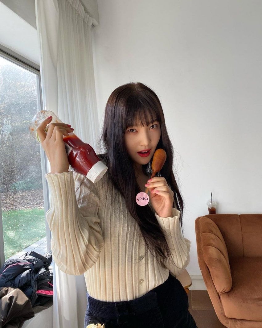 에스쁘아 광고 촬영중인 #레드벨벳 조이