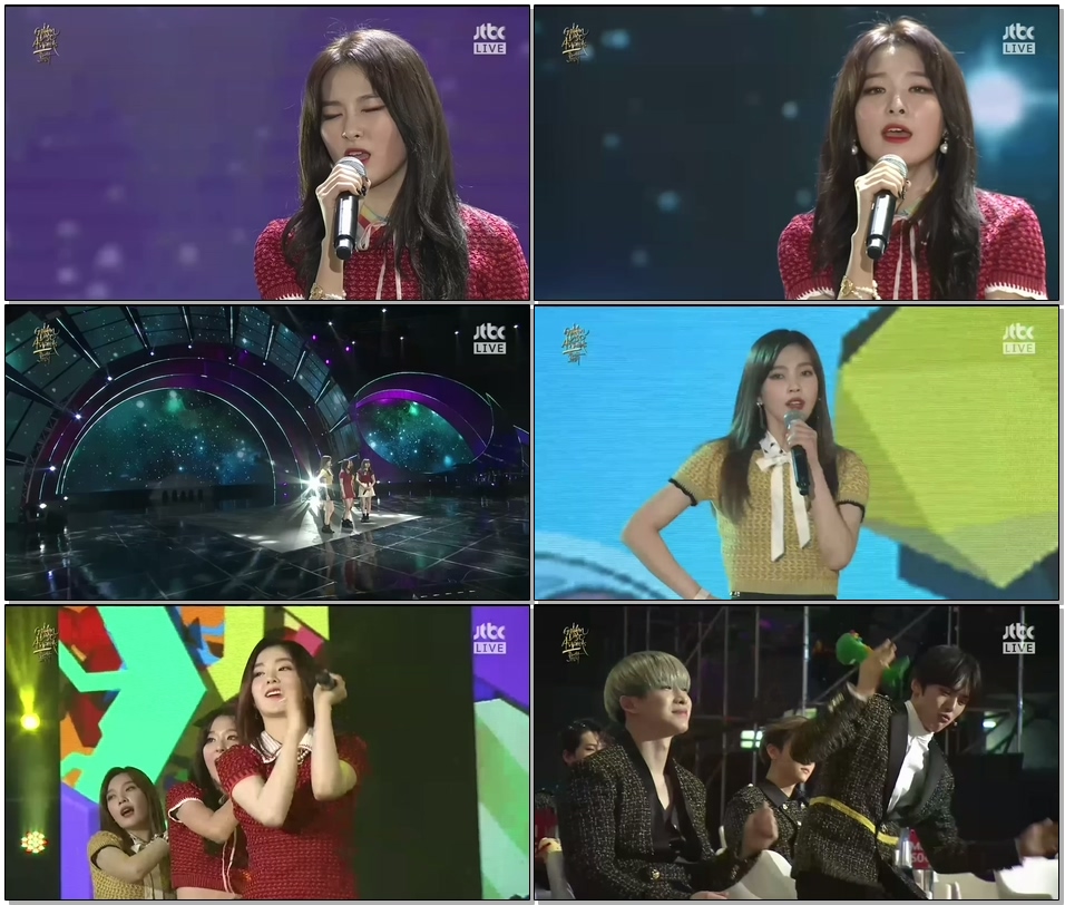 170114 Red Velvet(레드벨벳) - One Of These Nights + Russian Roulette(러시안 룰렛)@Golden Disc Awards