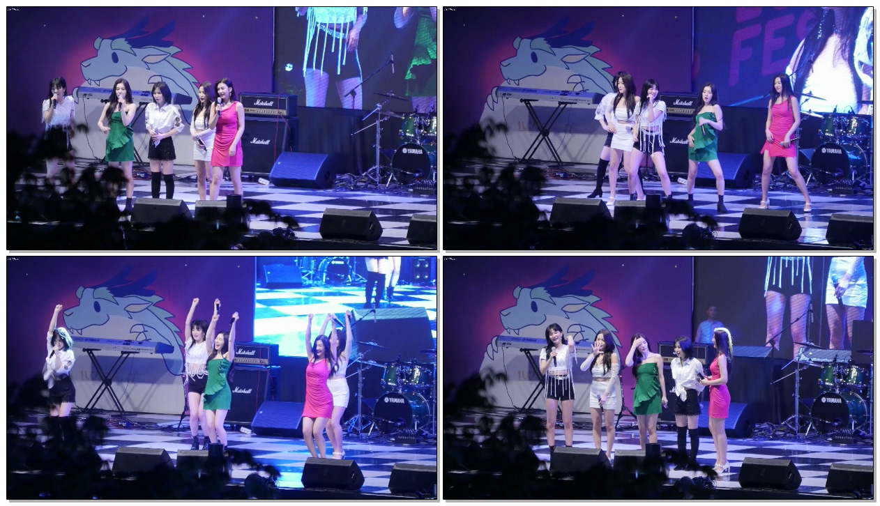 190523 #레드벨벳(Red velvet) 앵앵콜 MR없이 무반주 피카부 (Peek-A-Boo) Ver. 엔딩인사 (중앙대학교)