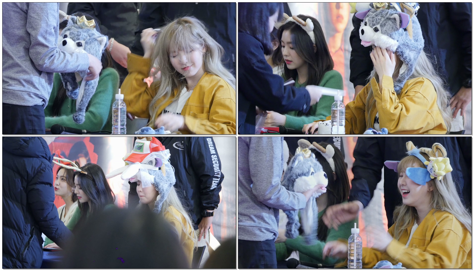 171123 웬디 Wendy _ 팬이 준 모자 쌓아 올리는 웬디 모음 _ 레드벨벳 팬싸인회 Red Velvet FanSign Event _ 여의도